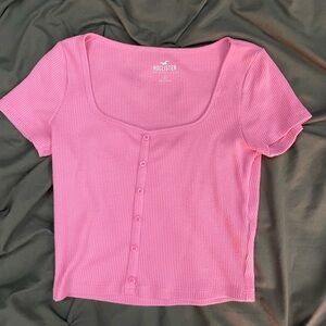 Hollister button baby tee !